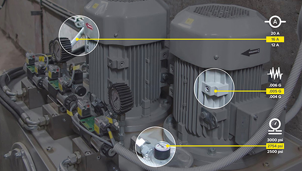 Image of capturing and analyzing the condition data of machines