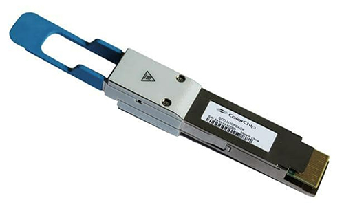 Image of ColorChip loopback module is designed to test optical transceiver performance