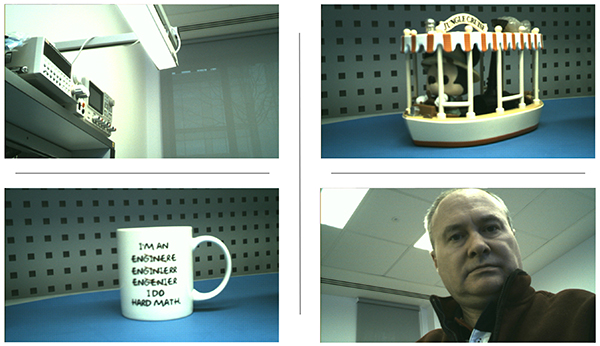 Image of sample images output from the reference design