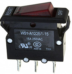 Image of TE Connectivity's W51 Series Circuit Breaker