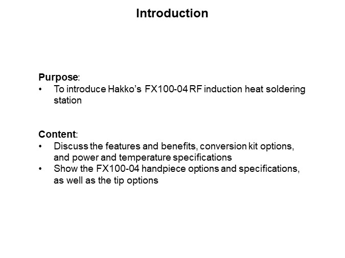 Image of American Hakko FX100-04 RF Induction Heat Soldering Station - Intro