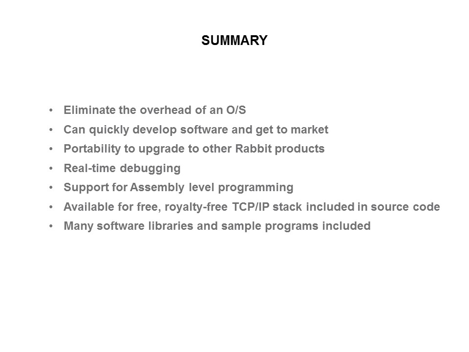 summary