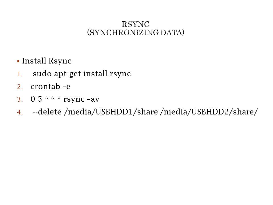 RSYNC 