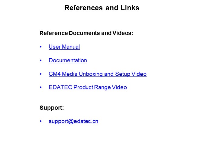 Image of EDATEC CM4 Media Solutions - References and Links