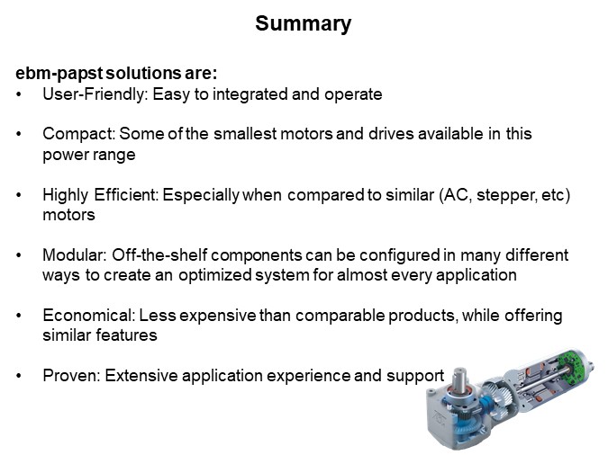 Image of ebm-pabst Motors and Drives - Summary