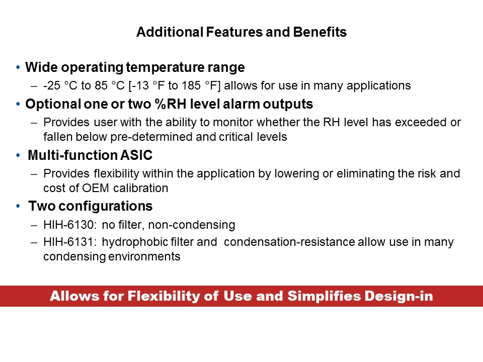 HumidIcon Digital Humidity-Temperature Sensors Slide 13