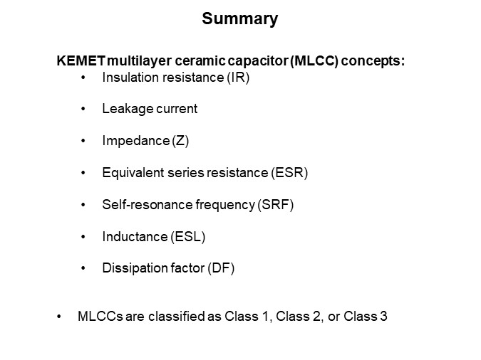 Image of KEMET Ceramic Capacitor Basics Pt 2 - Summary