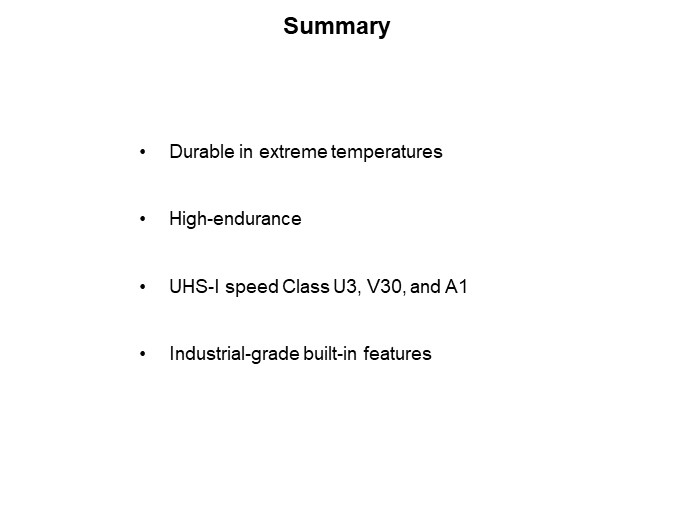 Image of Kingston Technology microSD Cards in Industrial Applications - Summary