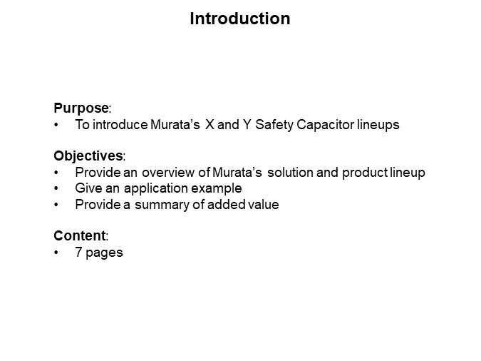 Image of Murata X and Y Safety Capacitors - Introduction