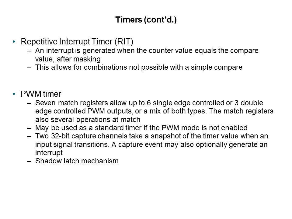 LPC1700 Microcontroller Slide 39