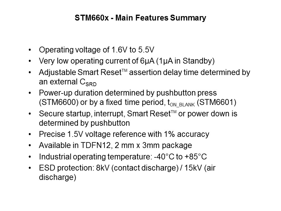 STM660x Smart On-Off Controller Slide 21