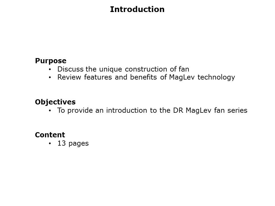 DR MagLev Fan Series Slide 1