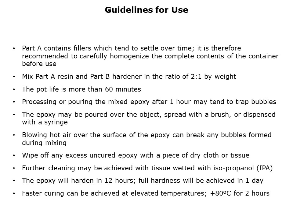 Flexible Black Epoxy Potting Compounds Slide 5