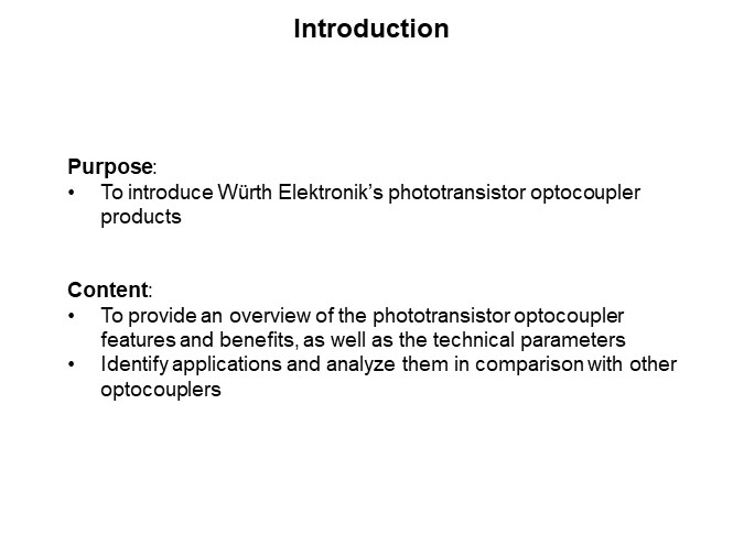 Image of Würth Elektronik Phototransistor Optocoupler - Introduction