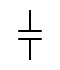 Abbildung des Schaltsymbols eines Kondensators