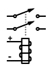 Abbildung des Schaltsymbols eines DPST-Relais