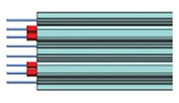 Imagen del cable axial doble cortado a medida SL8803/04-10DN5-00 de 3M