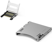 Image of  ATTEND's 104/112 Series SD and Micro SD Memory Card Socket