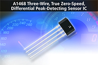 Image of Allegro MicroSystems' A1468 Three-Wire, Differential Peak-Detecting IC