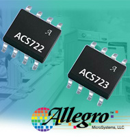 Image of Allegro's ACS722 and ACS 723 Current Sensor ICs