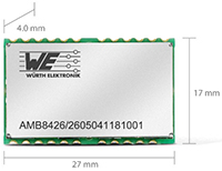 Image of Amber Wireless a Division of Wurth Electronics’ AMB8426