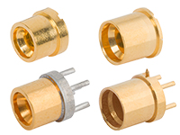 Imagen de los conectores de PCB SMP y SMPM de Amphenol SV Microwave