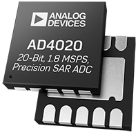 Imagen del ADC diferencial, con SAR de precisión, de 1.8 MSPS y 20 bits AD4020 de Analog Devices