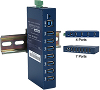 Image of B+B SmartWorx's USH20x Industrial USB 3.0 Hubs