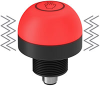 Imagen de los botones táctiles de la serie K50 Pro de Banner Engineering