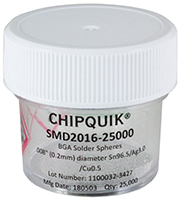 Image of Chip Quik small diameter solder spheres