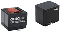 Imagen del inductor de alta corriente de la serie CPEX de Panasonic