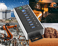 Image of Coolgear's WTR-UH Series Industrial USB Hubs