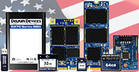 Imagen de las unidades SSD y tarjetas de memoria de Delkin Devices