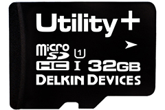 Image of Delkin Devices' Utility and Utility+ microSD/SD Cards