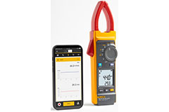 Image of Fluke's 393 FC CAT III 1500 V True RMS Clamp Meter with iFlex