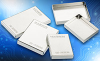 Image of Harwin's Nickel Silver Easy Fit EMC Shield Cans for SMT Assembly