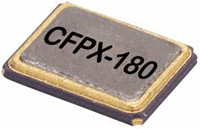 Imagen de cristal de cuarzo SMD de la serie CFPX-180 de IQD