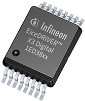 Imagen de la familia de controladores de compuerta aislados 1ED38xx EiceDRIVER™ de Infineon