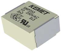 Image of KEMET's Multilayer Metallized Paper EMI Suppression SMD Capacitors – SMP253 Series