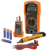 Imagen del kit de prueba del multímetro de Klein Tools