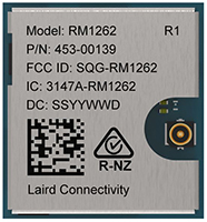 Image of Laird Connectivity's RM126x Series LoRaWAN Transceiver Modules