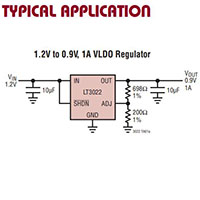 Image of Analog Devices' LT3022 1 A, 10 V VLDO™ Regulators