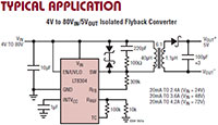 Analog Devices LT8304 Typical Application Image of Analog Devices' LT8304 Typical Application