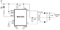 Image of Analog Devices' MAX13253 is a 1 A Push-Pull Transformer Driver 
