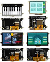 Imagen de módulos EVE2 TFT de Newhaven Display