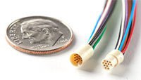 Imagen de los conectores circulares de la serie Nano 360® de Omnetics
