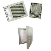 Image of Orion Fans' Sliding / Hinged Louvered Fan Guards