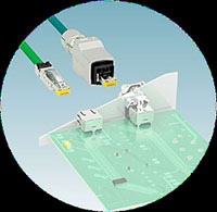 Imagen de los enchufes y tomas industriales de la serie RJ45 de Phoenix Contact