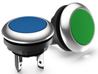 Imagen de interruptores pulsadores compactos serie 16 LUMOTAST de RAFI