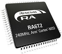 Image of Renesas' RA6T2 32-bit MCUs